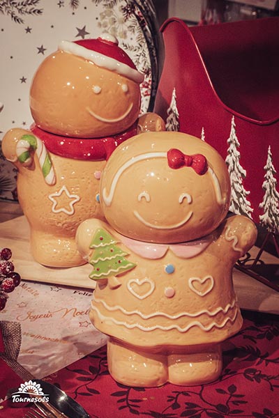 Petits personnages en biscuit - déco du marché de Noël Tournesols